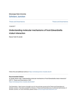 Understanding Molecular Mechanisms of Host-Edwardsiella Ictaluri Interaction