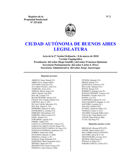 Ciudad Autónoma De Buenos Aires Legislatura