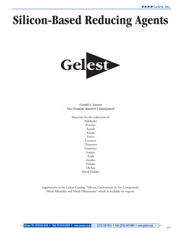 Silicon-Based Reducing Agents