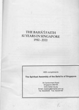 50 Years in Singapore 1950 - 2000