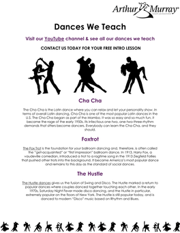 Dances We Teach