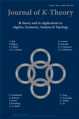 Journal of K-Theory