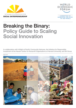 Policy Guide to Scaling Social Innovation