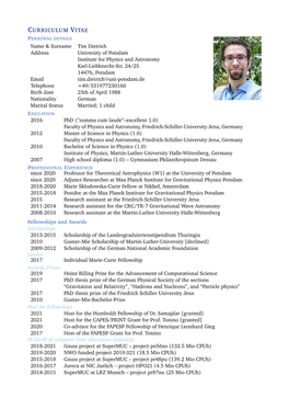 CV of Prof. Dietrich