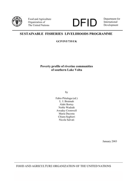 Sustainable Fisheries Livelihoods Programme