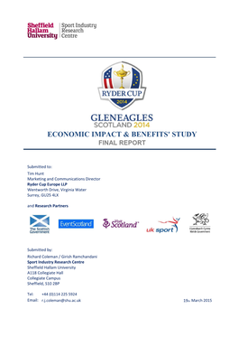 Economic Impact & Benefits' Study