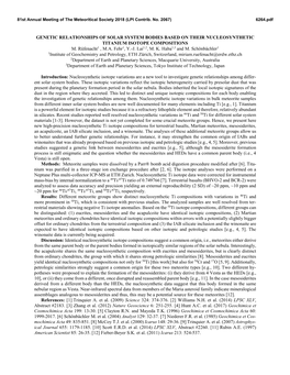 Genetic Relationships of Solar System Bodies Based on Their Nucleosynthetic Titanium Isotope Compositions M