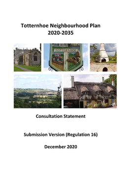 Totternhoe Neighbourhood Plan Consultation Statement