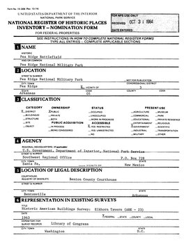 National Register of Historic Places Inventory -- Nomination Form