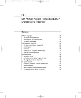 Can Animals Acquire Human Language? Shakespeare's Typewriter