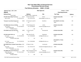 Fuel Delivery Schedule - 05800 LP-GAS