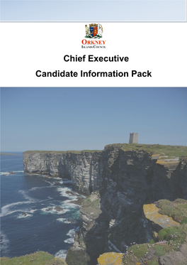 Chief Executive Candidate Information Pack RE ADVERT