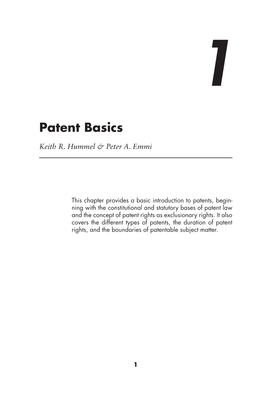 Patent Basics