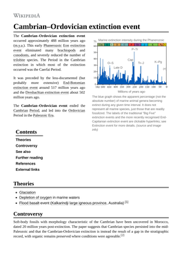 Cambrian–Ordovician Extinction Event
