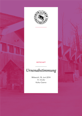 Urnenabstimmung