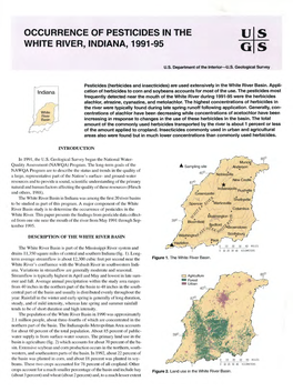 Occurrence of Pesticides in the White River, Indiana, 1991-95 G