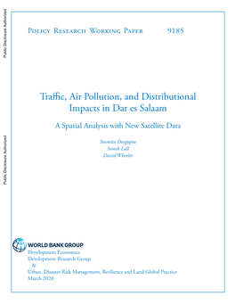 Traffic, Air Pollution, and Distributional Impacts in Dar Es Salaam