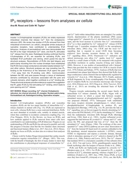 IP3 Receptors – Lessons from Analyses Ex Cellula Ana M