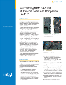 Intel® Strongarm® SA-1100 Multimedia Board and Companion SA-1101