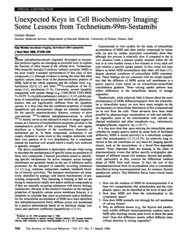 Some Lessons from Technetium-99M-Sestamibi