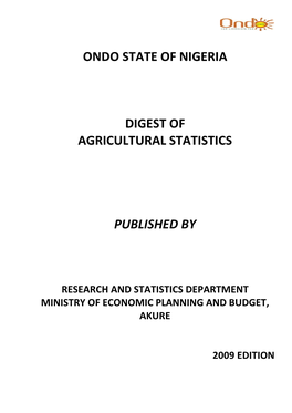 Digest of Agricultural Statistics. -...:::Wecome to Ministry Of