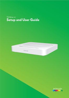 Setup and User Guide Copyright