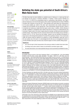 Deflating the Shale Gas Potential of South Africa's Main Karoo Basin
