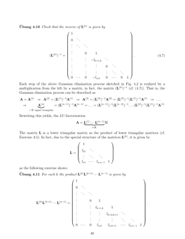 Ubung 4.10 Check That the Inverse of L