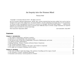 An Inquiry Into the Human Mind