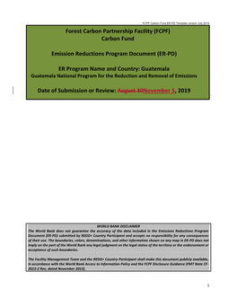 Carbon Fund Emission Reductions