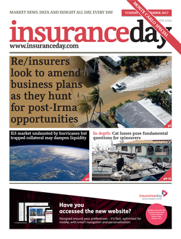 Re/Insurers Look to Amend Business Plans As They Hunt for Post-Irma Opportunities P3