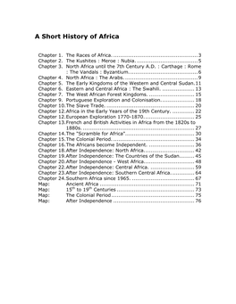 A Short History of Africa