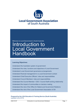 Introduction to Local Government Handbook