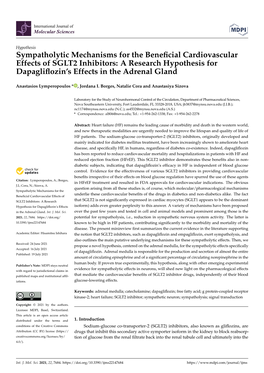 Sympatholytic Mechanisms for the Beneficial Cardiovascular Effects Of