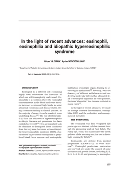 Hypereosinophilic Syndrome