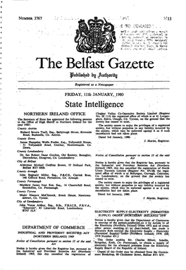 The Belfast Gazette
