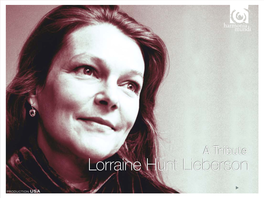 Lorraine Hunt Lieberson Lorraine Hunt Lieberson