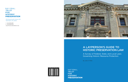 A Layperson's Guide to Historic Preservation