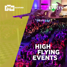 High Flying Events the Sky’S the Limit