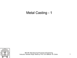 Metal Casting - 1