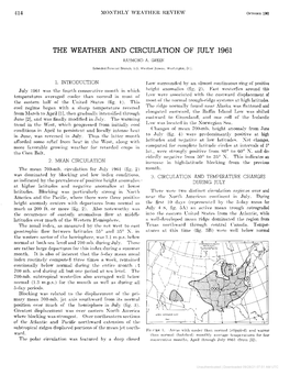 The Weather and Circulation of July 1961