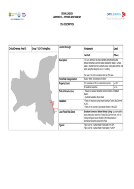 Group7 024 (Tooting Bec) Options Assesment Table V0pt1