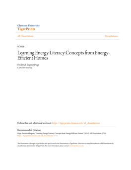 Learning Energy Literacy Concepts from Energy-Efficient Homes" (2016)