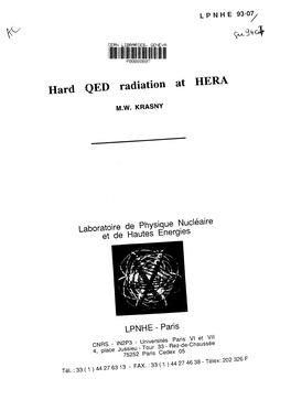 Hard QED Radiation at HERA