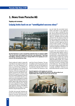 1. News from Porsche AG