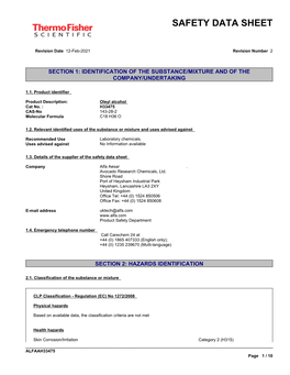 Safety Data Sheet