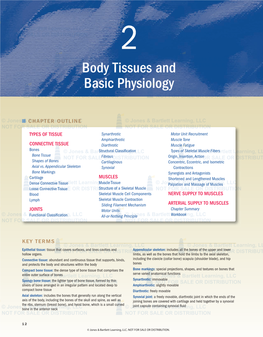 Body Tissues and Basic Physiology 13