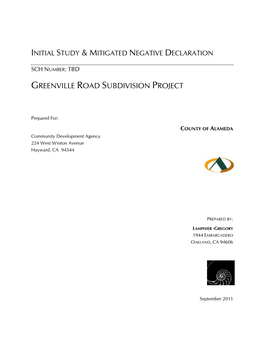 Greenville Road Subdivision Project
