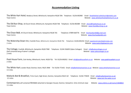 Accommodation Listing