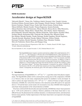 Accelerator Design at Superkekb